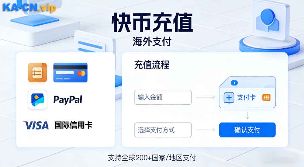 快币充值的官方充值渠道有哪些|海外充值那些渠道能用？